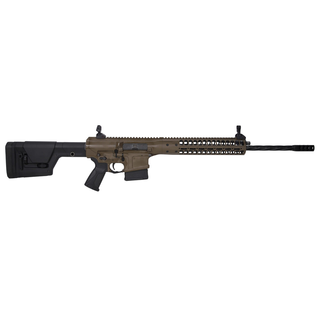 LWRC International LWRC REPR MKII 6.5 Creedmoor 20" 1:8" 5/8x24 Spiral Fluted Bbl Patriot Brown CA Compliant Rifle REPRMKIIR6.5PBCF20SCCAC - LWRC International