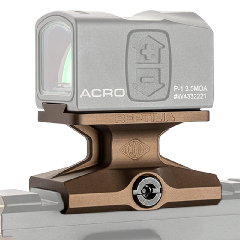 Reptilia DOT 1/3 Co-Witness FDE Anodized Mount for Aimpoint ACRO 100-027 - Excellent Condition 8622 - USED/MISC
