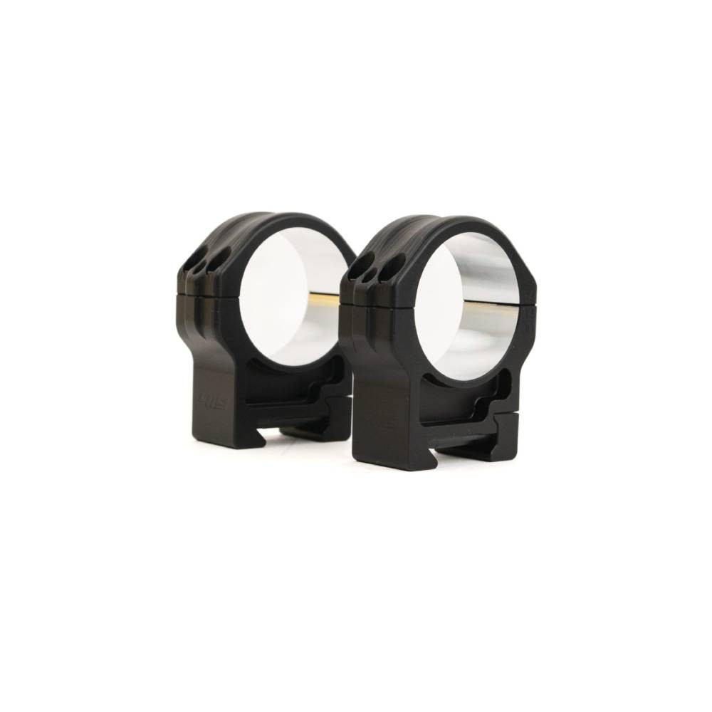 March Scopes Area 419 Hunt 30mm Tube 24mm High Scope Rings for Picatinny Rail MSR-HT-30-24 - Pressure Marks 8641 in Black, 30mm scope tubes - USED/MISC
