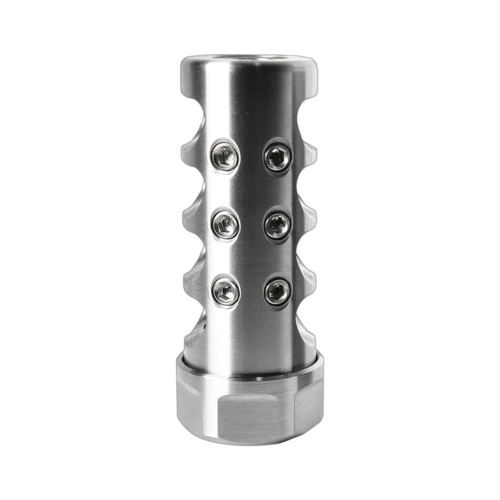 American Precision Arms Gen 4 Micro Bastard 1/2x28 .22 Cal Stainless Self Timing Muzzle Brake G4M1222S - American Precision Arms