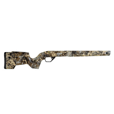 MDT CRBN Hunter Kit Remington 700 SA Right-Handed Fixed Hydro-Dipped TTP Rifle Stock w/ARCA Rail & No Bottom Metal 114481-TTP in Carbon Fiber - MDT