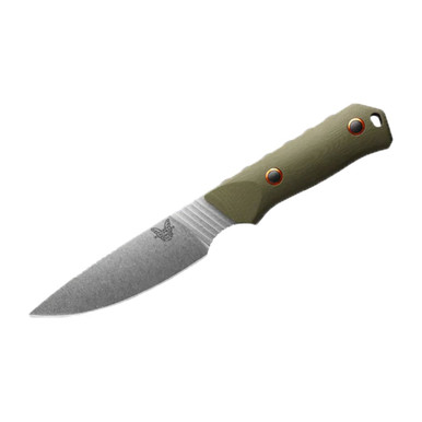 Benchmade Raghorn Fixed Blade Drop-Point Olive Drab Green G10 Knife 15600-01 - benchmade