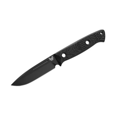 Benchmade Sibert Bushcrafter Fixed Blade Drop-Point Carbon Fiber Knife 163BK - benchmade