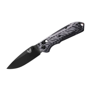 Benchmade Mini Freek AXIS Drop-Point Black Gray Red G10 Knife 565BK-02 - benchmade