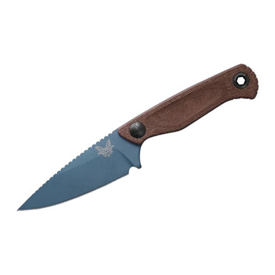 Benchmade Dacian Fixed Blade Spear-Point Brown Canvas Micarta Knife 203BT-03 - benchmade