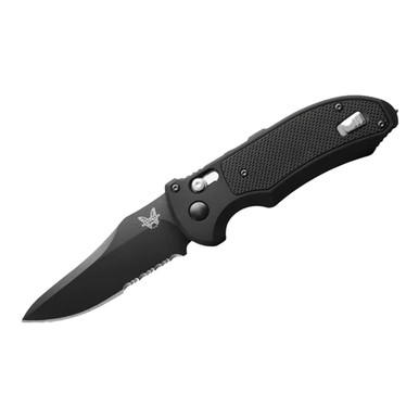 Benchmade Auto Triage AXIS Drop-Point HK GB Black Aluminum & G10 Knife 9170SBK - benchmade