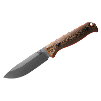 Benchmade Saddle Mountain Skinner Fixed Blade Drop-Point Richlite Orange G10 Knife 15002-1 - benchmade