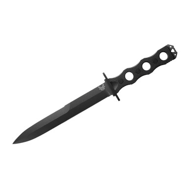 Benchmade SOCP Fixed Blade Dagger Black G10 Knife 185BK - benchmade