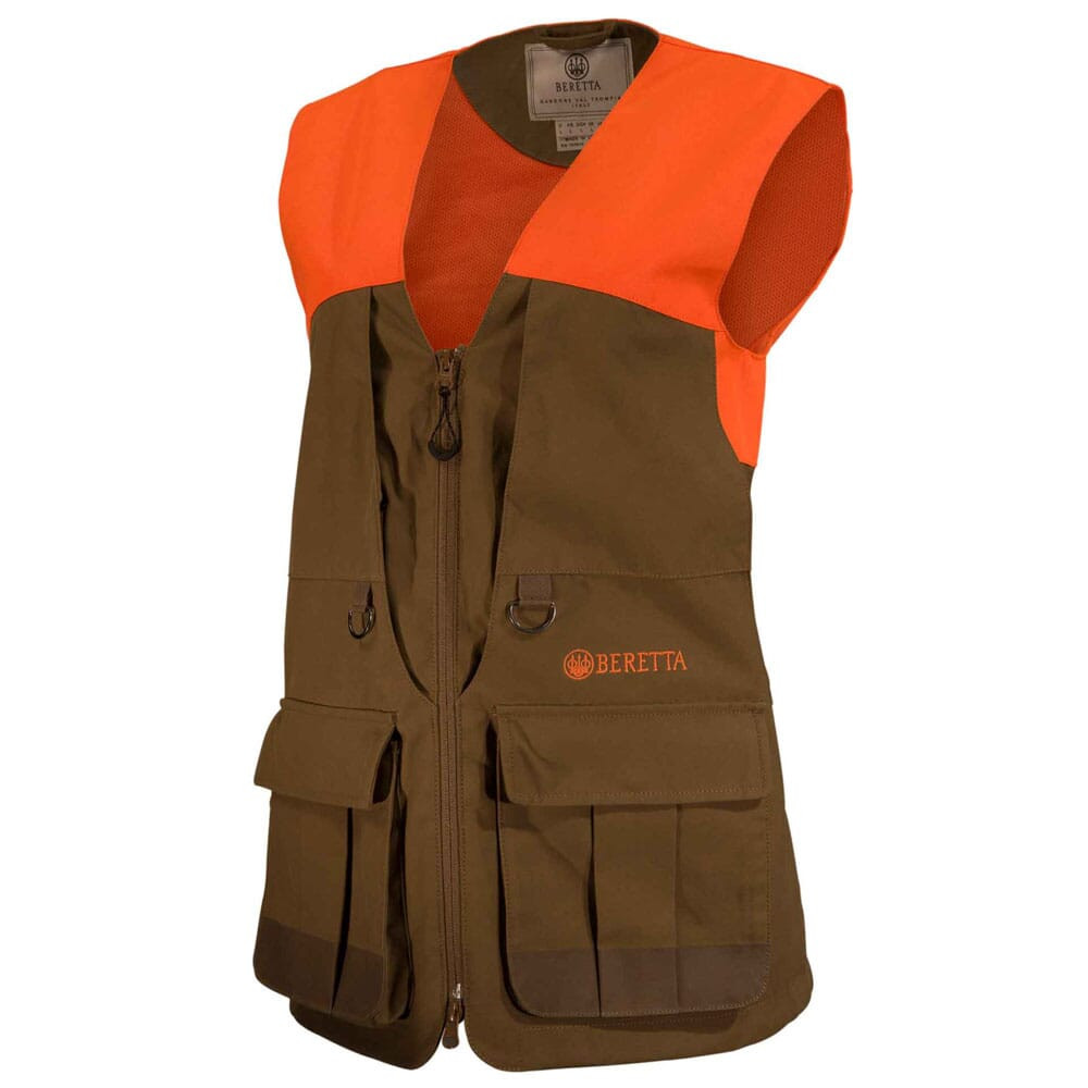 Beretta Women's Retriever Hunting Vest Tobacco/Blaze Orange 2XL GD322T16510850XXL - Light Stains on Back 8946 - USED/MISC
