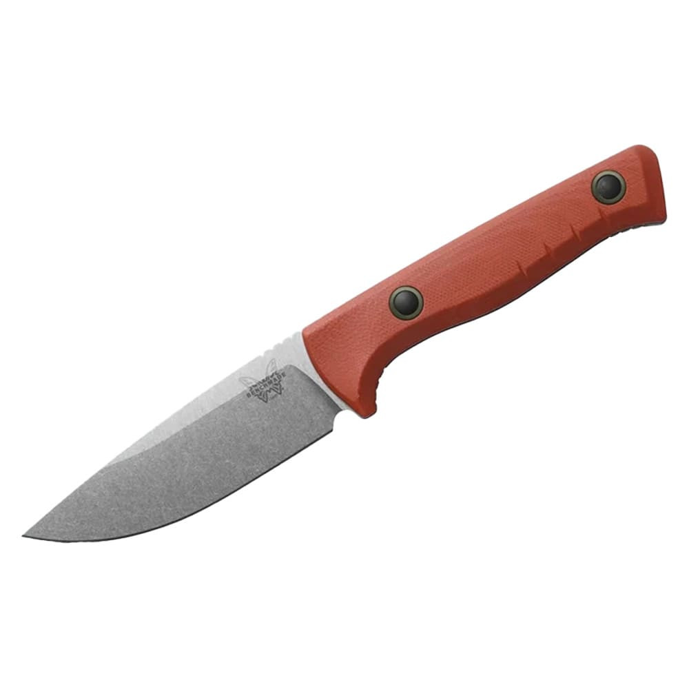 Benchmade Trackpoint Fixed Blade Drop-Point Rust Orange G10 Knife and Rust Orange Cerakote Hook 15650-01-KIT - benchmade