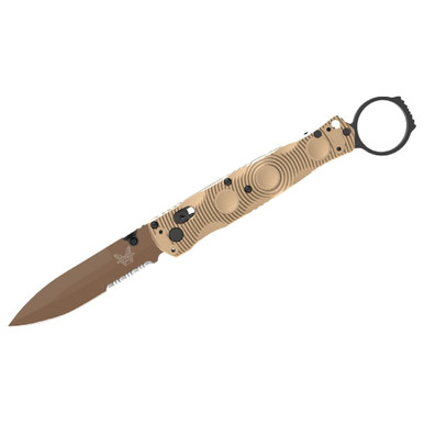 Benchmade Mini SOCP AXIS Spear-Point Desert Sand Finger Ring Backspacer 393SSN-01 - benchmade