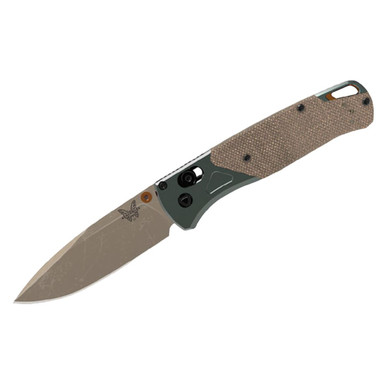 Benchmade Bugout AXIS Drop-Point Taiga Green Micarta Aluminum Knife 535FE-2602 - benchmade
