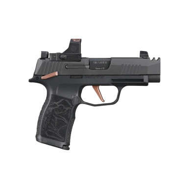 Sig Sauer P365 Rose Romeo-RS XL Compact 9mm 3.1" Bbl Black/Rose Gld MS Striker Compact 3MOA Dot Pistol w/(2) 12rd Steel Mags 365XL-9-ROSE-MS-RS - Sig Sauer