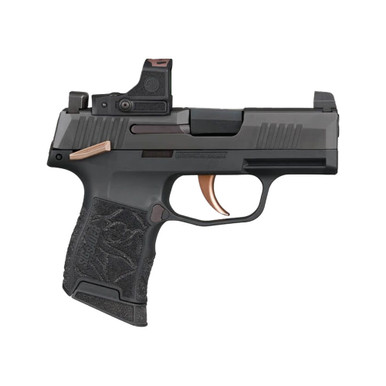 Sig Sauer P365 Rose Romeo-RS .380 ACP 3.1" Bbl Black/Rose Gld MS Striker Compact 3MOA Dot Poly Grip Pistol w/(2) 10rd Steel Mags 365-380-ROSE-MS-RS - Sig Sauer