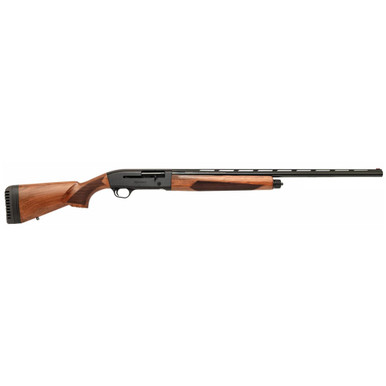 Mossberg Maverick SA Walnut 12ga 28" Bbl Accu-Choke Fiber Optic 3" Chamber 5+1 Semi-Gloss Blue Walnut Forend Adj Stock Autoloading Shotgun 33001 - Mossberg