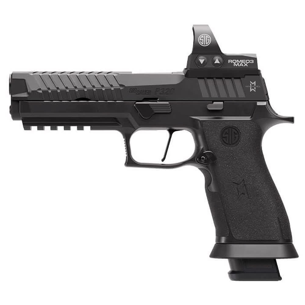 Sig Sauer P320-XFIVE Max 2 9mm 5" Bbl SS Slide Romeo3Max 6 MOA Flat Blade Competition Trg Pistol w/21rd Mag 320X5-9-MAXM2
