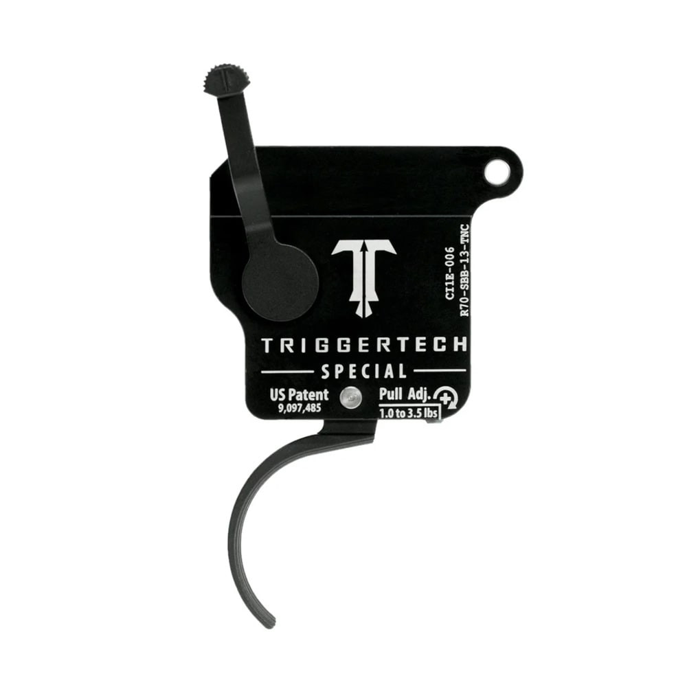 TriggerTech Rem 700 Clone Single-Stage Performance Field Clean Traditional Curved 2.49-5 lbs Adj PVD Black No Bolt Release Trigger R70-SBB-25-TNC - TriggerTech