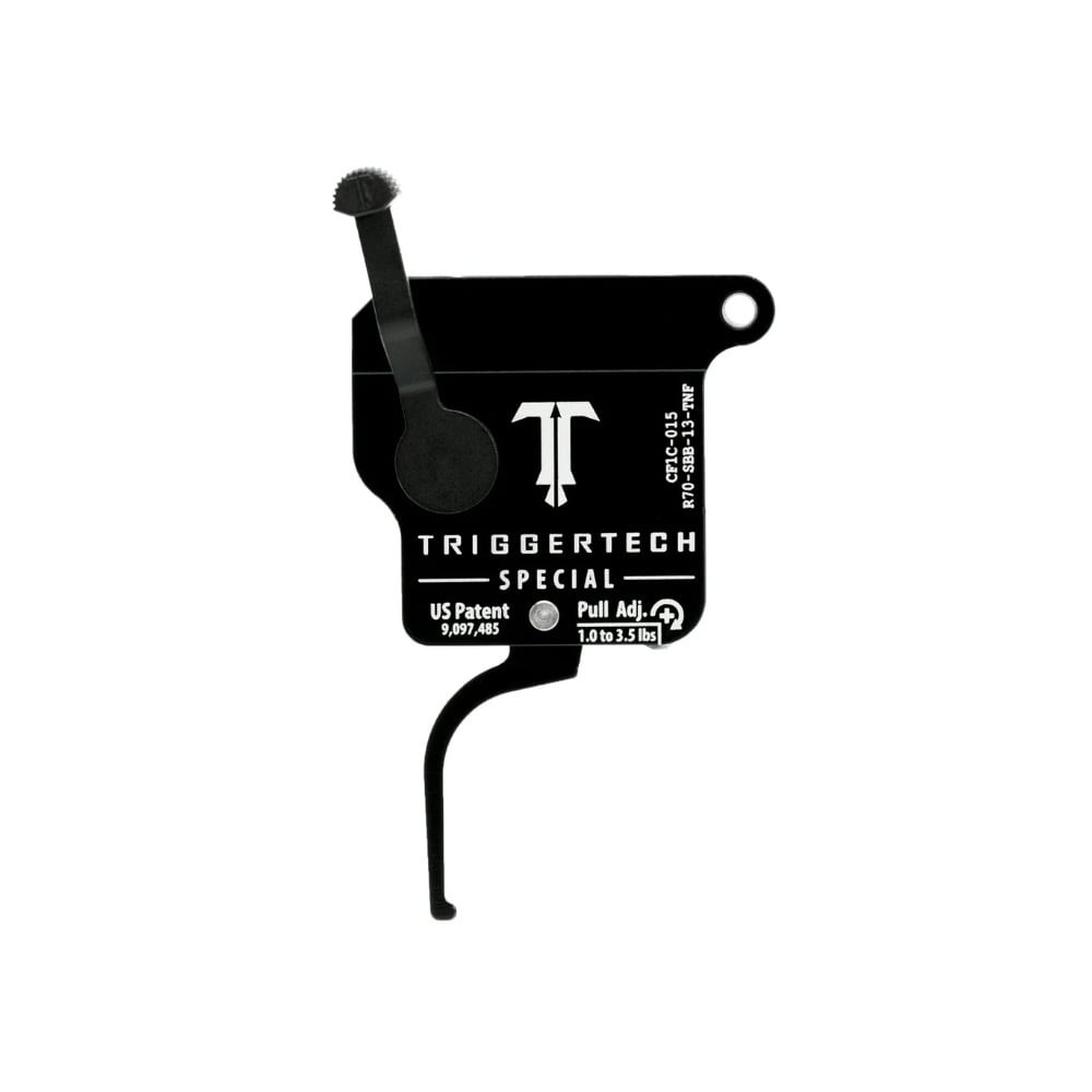 TriggerTech Rem 700 Clone Single-Stage Performance Field Clean Straight Flat 2.49-5 lbs Adj PVD Black No Bolt Release Trigger R70-SBB-25-TNF - TriggerTech