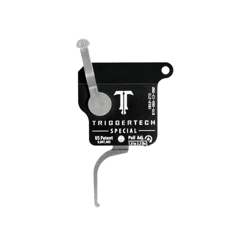 TriggerTech Rem 700 Clone Single-Stage Performance Stainless Field Clean Straight Flat 2.49-5 lbs Adj No Bolt Release Trigger R70-SBS-25-TNF - TriggerTech
