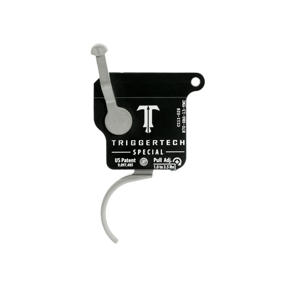 TriggerTech Rem 700 Clone Single-Stage Performance Stainless Field Clean Traditional Curved 2.49-5 lbs Adj No Bolt Release Trigger R70-SBS-25-TNC - TriggerTech