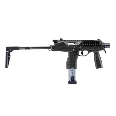 B&T TP9 9mm 5.1" 1:10" Bbl Short Barrel Rifle w/Side Folding Stock (NFA) BT-TP9-SBR-BLK - B&T