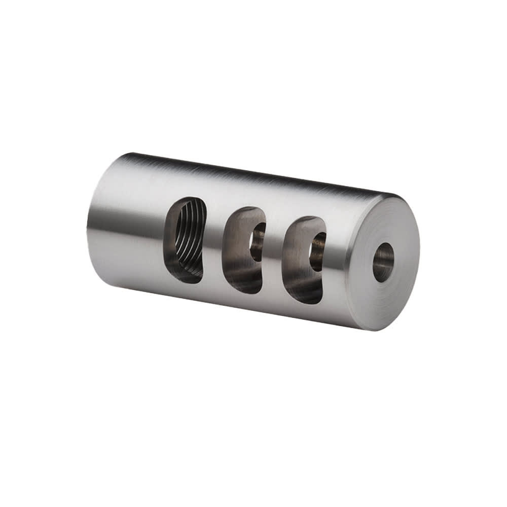 Hawkins Precision .875" 3 Port Round 5/8-24 Gunsmith Install Muzzle Brake 103-0875 - hawkins precision