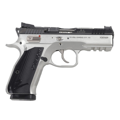 CZ-USA CZ Shadow 2 9mm 15rd Bbl Clear Annodized Frame/Nitride Slide FO Front/Blk Ser Hajo Rear MS Optics-Ready Hammer Fired Metal Framed Comp Handgun - CZ-USA
