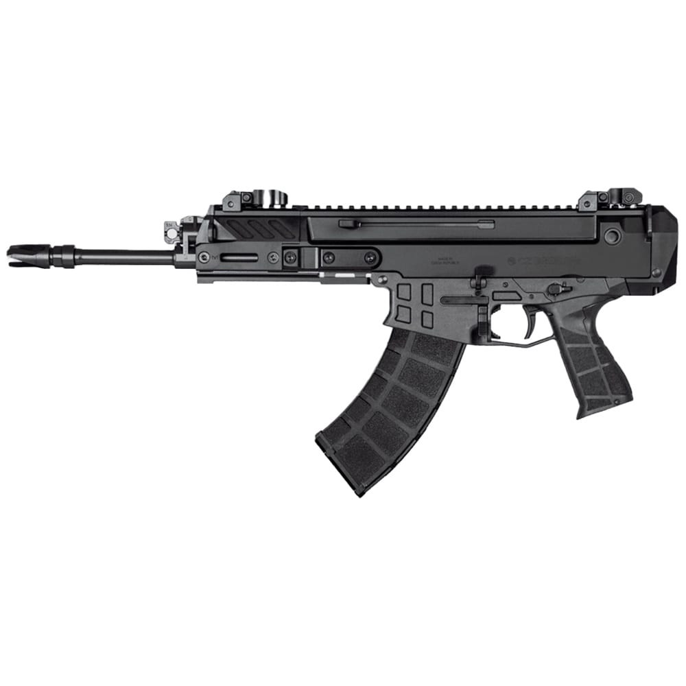 CZ-USA CZ Bren 2 MS 7.62x39 30rd 9" 5/8x24 Bbl Pistol w/Ambi Mag Relesae/Manual Safety, Iron Flip-Up Sights, SB Tactical Brace 91463