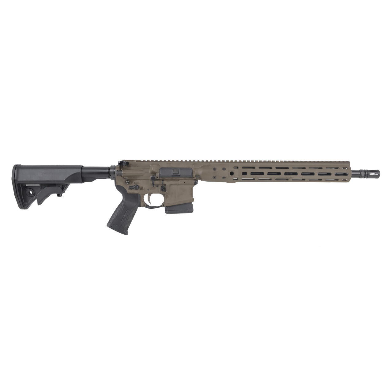 LWRC International LWRCI I CDI Direct Impingement .300 Blackout 16" 5/8x24 TPI 1/7" Bbl M-LOK Patriot Brown RH CA Compliant Rifle ICDIR3PBC16MLCAC - LWRC International