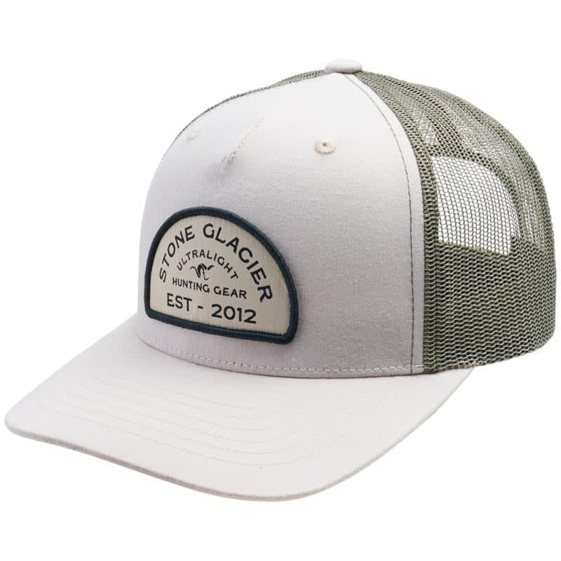 Stone Glacier SG Established Patch Trucker Hat Tan OSFM 60251-TN-OSFM - Stone Glacier