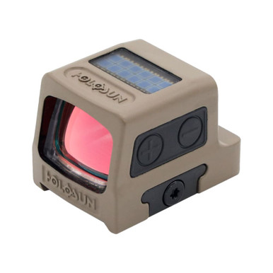 Holosun Red Multi-Reticle FDE Housing Titanium Miniature Enclosed Pistol Reflex Sight w/Solar Failsafe & Shake Awake HE509T-RD-X2-FDE - Holosun