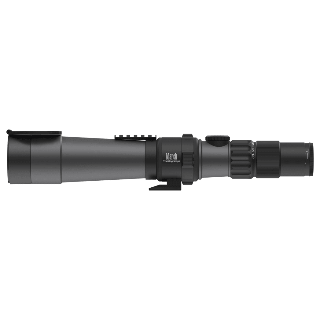 March Scopes March 8-80x56HM SFP Tracking Scope MTR-W2 Reticle 4Level Illum MOA w/Accessory Rail & Eyepiece Extension Ring DT80HV56RI-AR-MTR-W2