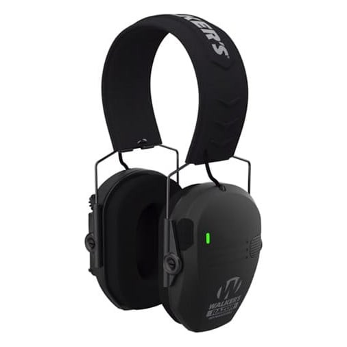walker's game ear Walker's Razor Rechargeable Muff Black Electronic Ear Ear Muffs GWP-RSEMRC
