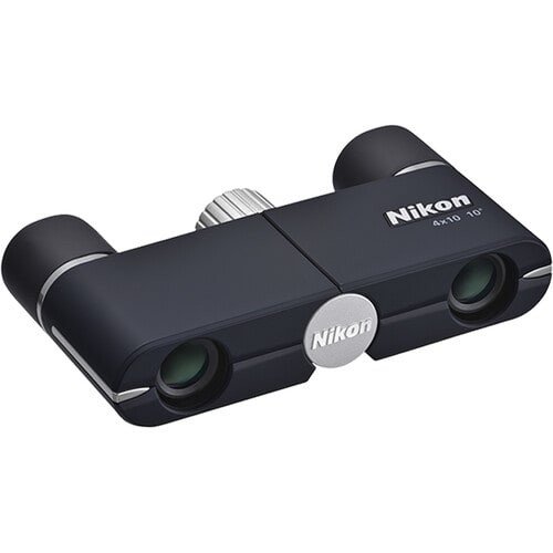 Nikon 4x10D CF Dark Navy Pocket Binoculars Compact 4x Magnification 10 Degree Field Of View 3.7x2" 16840, Pocket /Compact - Nikon