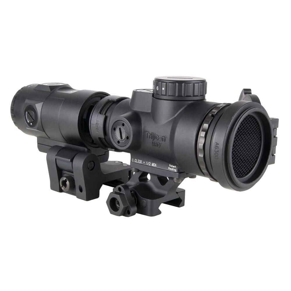 Trijicon MRO SD Patrol 1x25 Red Dot Sight w/ 3x Mag, Adj LED w/ 2.0 MOA Do; Full Co-Wit Q-LOC Mnt (AC32070); 3x Mag w/ Qck Rel F2S Mnt - 
