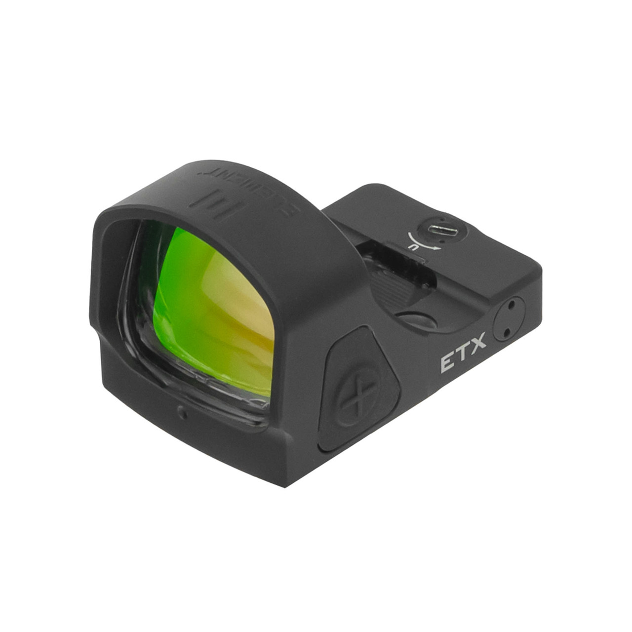 Element Optics ETX Red dot 3MOA RMR Footprint 1.83oz Shake-Awake Large Window Auto-Brightness Shockproof Weather Resistant w/ Picatinny Adapter 50110 - element optics