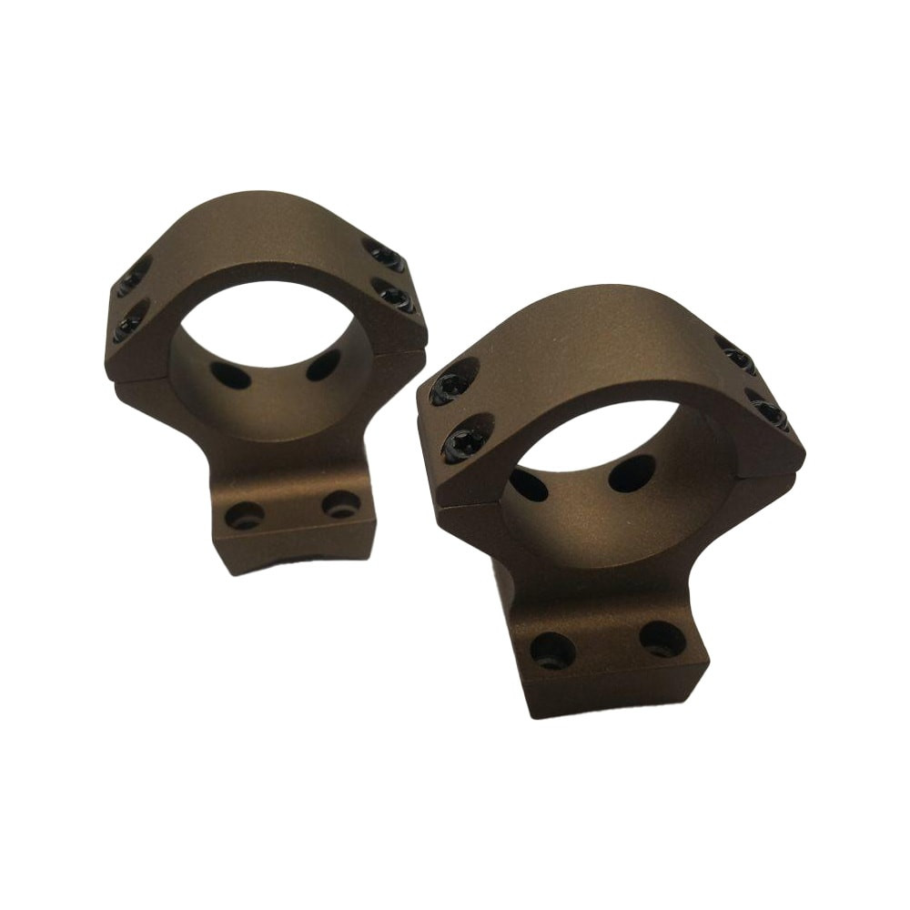 Talley Manufacturing 30mm Browning X-Bolt (20 MOA, Short/Super Short Action) (Low) (Burnt Bronze) Alloy Lt. Wt. Ring Base Combo HC730735SM - Talley Manufacturing