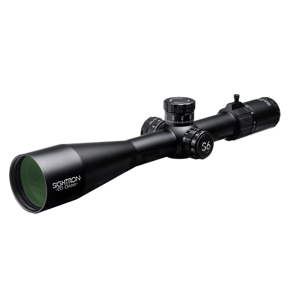 Sightron S6SSED530X56FFPLTZSIRMOA-8 5-30x Magnification 56mm Objective Lens 34mm Tube 11-Position Illumination Water/Schockproof FFP Riflescope 66015
