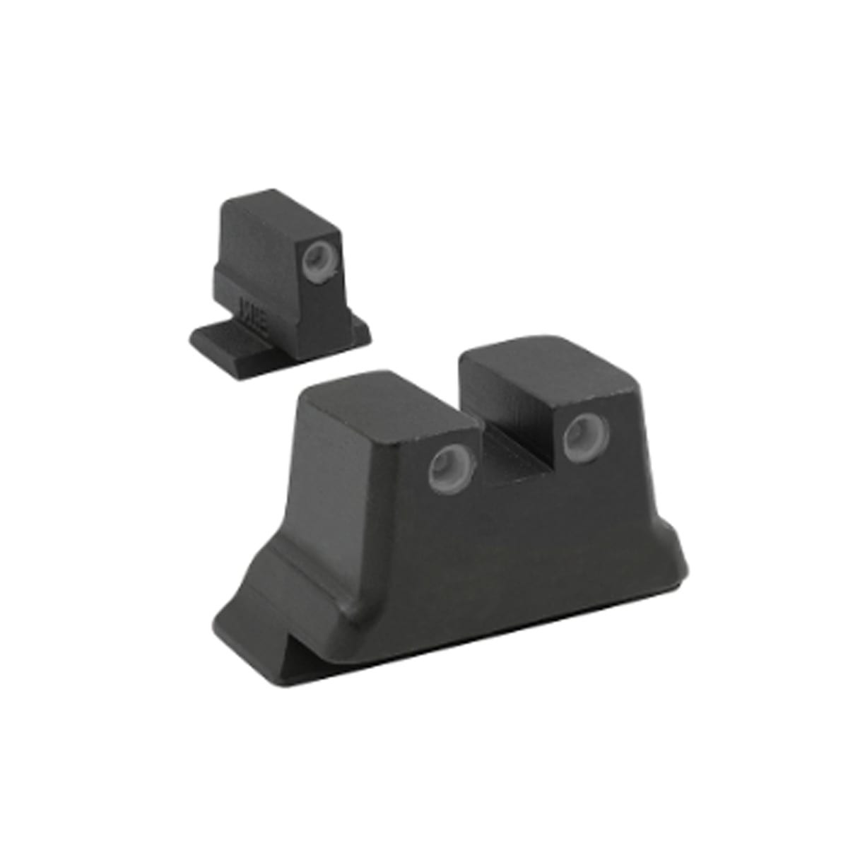 Meprolight USA Tru-Dot Green Tritium S&W C.O.R.E. Optics Ready White Rings Front & Rear Fixed Sights 117903101 - Meprolight USA