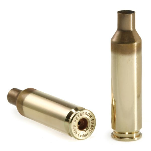 Peterson Brass 6mm Creed SRP Brass Rifle Casings Bulk Box of 500 40050P - Peterson Brass