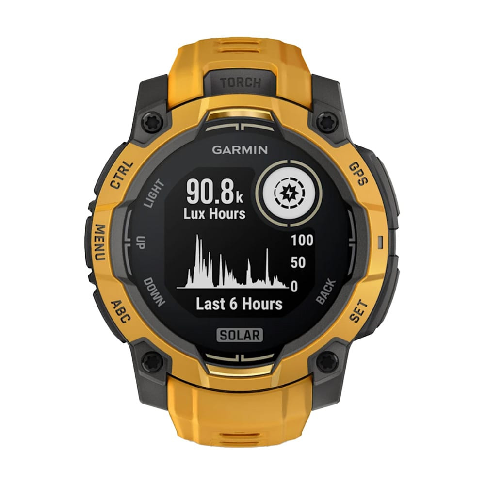Garmin Instinct 3 45mm Solar Sunburst with Sunburst/Gray Silicone Band Smartwatch 010-02934-02 - Garmin