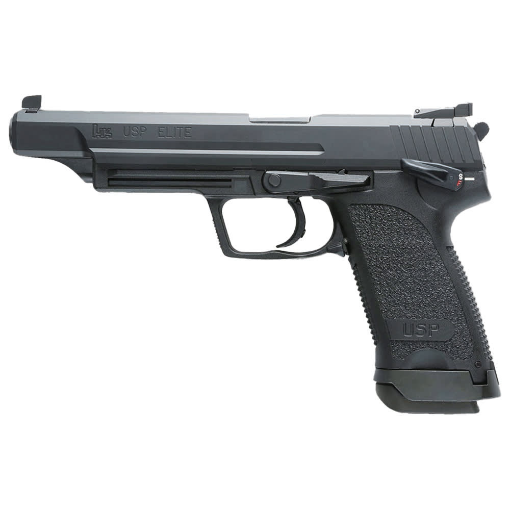 Heckler & Koch USP Elite V1 9mm 6" Bbl DA/SA Safety/Decocking Lever on Left Pistol w/Jet Funnel & (3) 18rd Mags 81001481 - Heckler & Koch