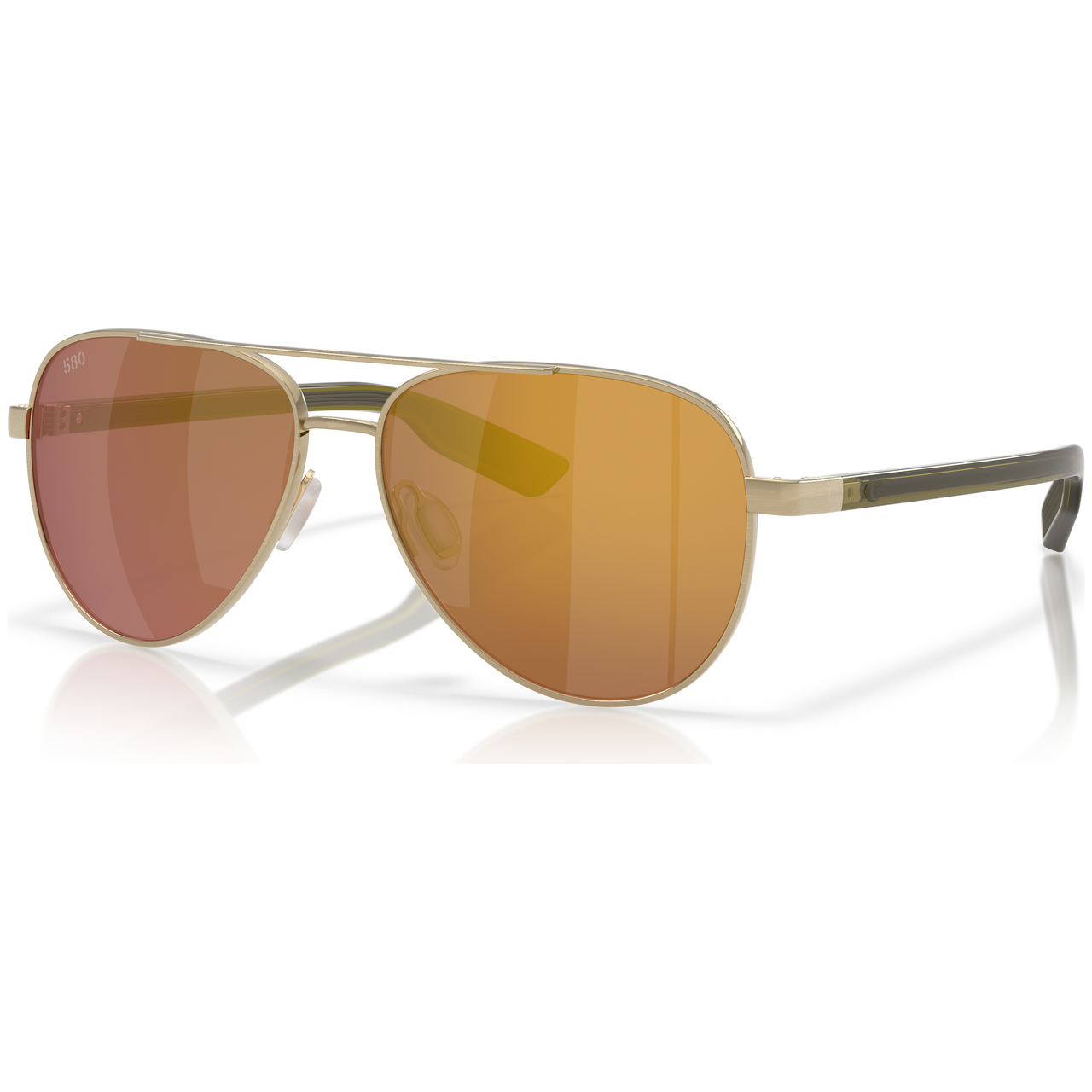 Costa Del Mar Peli Brushed Gold Frame Gold Mirror 580G Lens 06S4002-40023057 - Costa Del Mar