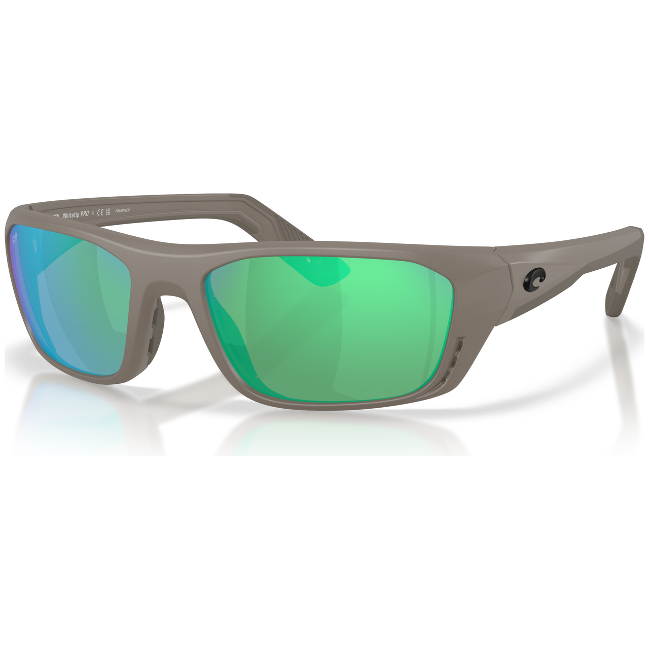 Costa Del Mar Whitetip Pro Matte Olive Shale Frame Green Mirror 580G Lens 06S9115-91151357 - Costa Del Mar