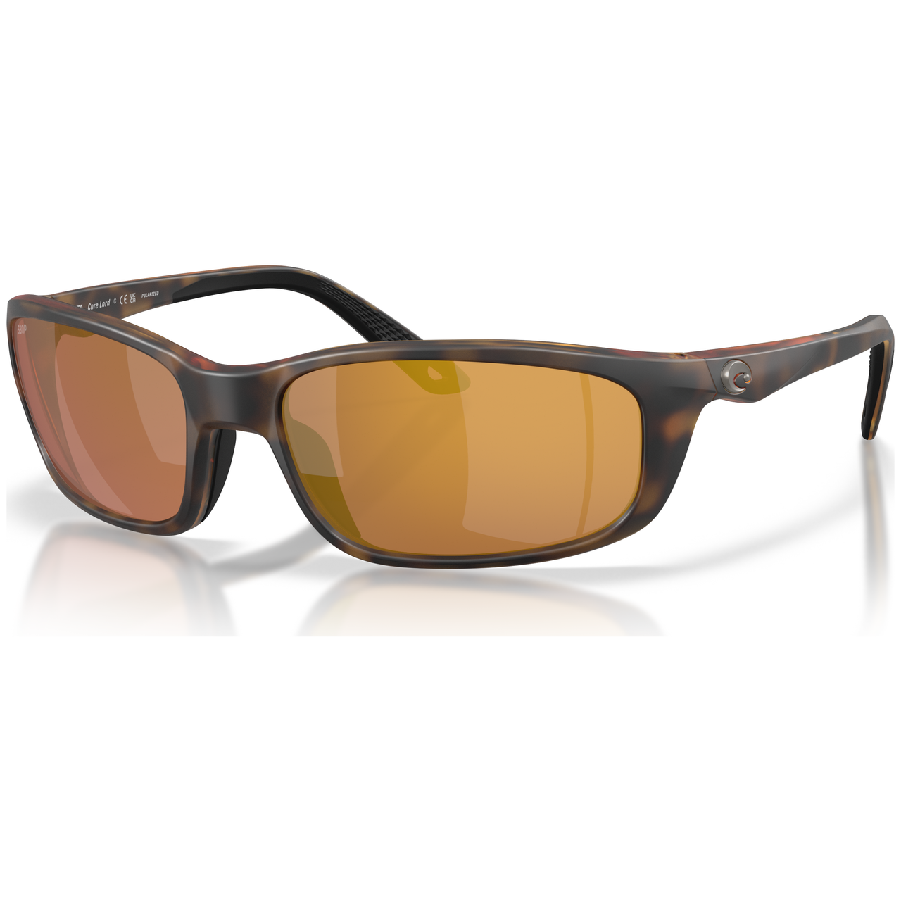 Costa Del Mar Brine II Matte Tortoise Frame Gold Mirror 580P Lens 06S9134-91340959 in Matte Tortoise/gold Mirror - Costa Del Mar