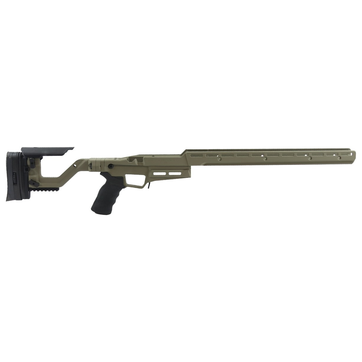 Accuracy International AT-X AICS Remington 700 Short Action Long Chassis M-LOK Sage Green Fixed Stock 30242FI-SG - Accuracy International