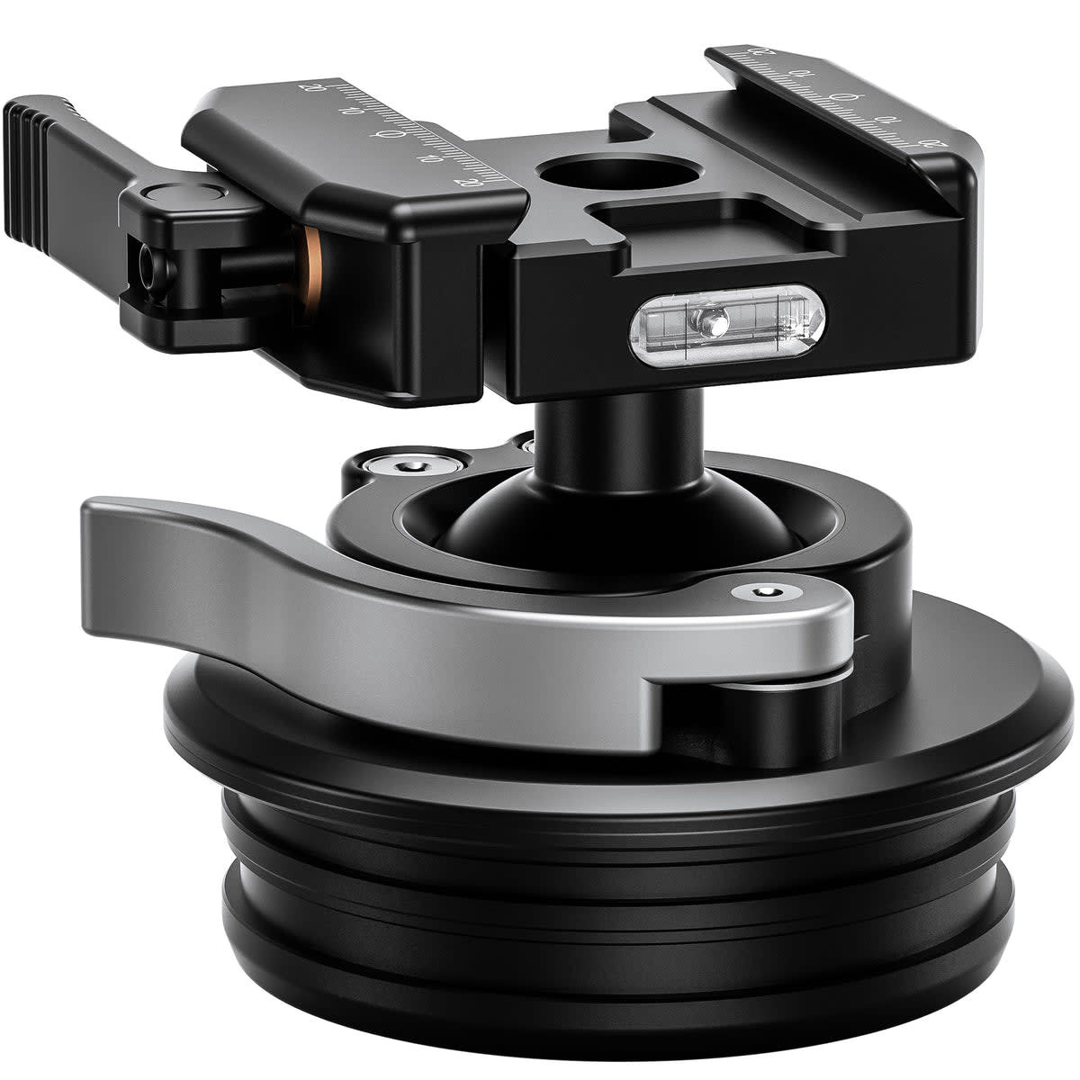 Leofoto STB-75X Rapid Lever-Lock Rifle Ball Head w/75mm Systematic Adapter STB-75X-ARCA - Good Condition 9736 in Black - 
