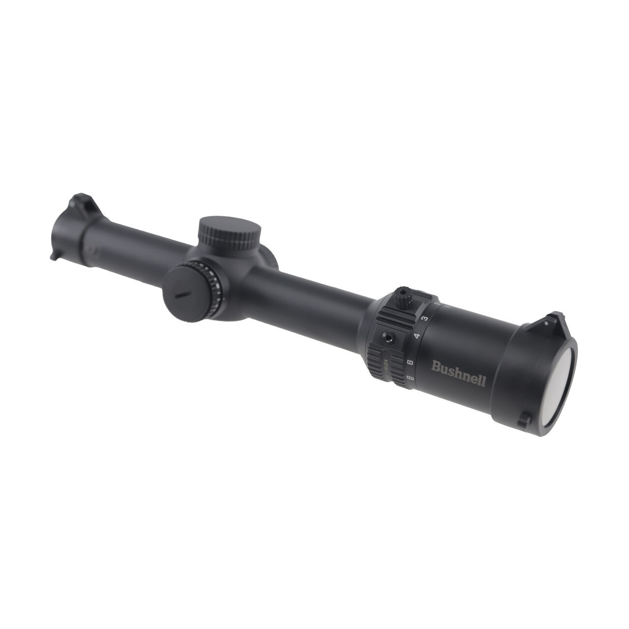 Bushnell Tactical Bushnell 1-8x Magnification 24mm Lens R7 ED Black Riflescope SFP MOA Fiber Dot Illuminated Reticle EXO Protective Barrier R7-1824A2 - Bushnell Tactical