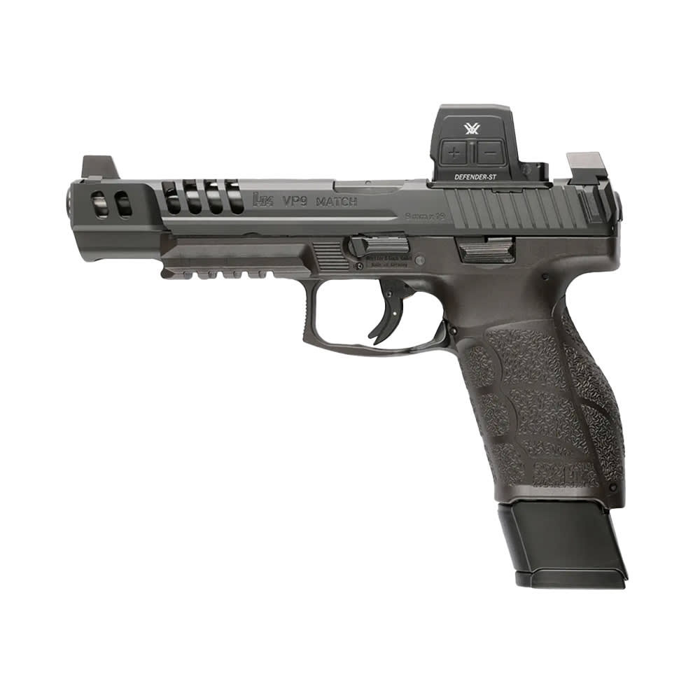 Heckler & Koch VP9A1 MATCH 9mm 5.5"Bbl Handgun w/ Votex Defender ST Optic 2x20rd Mags 81001375 - Heckler & Koch