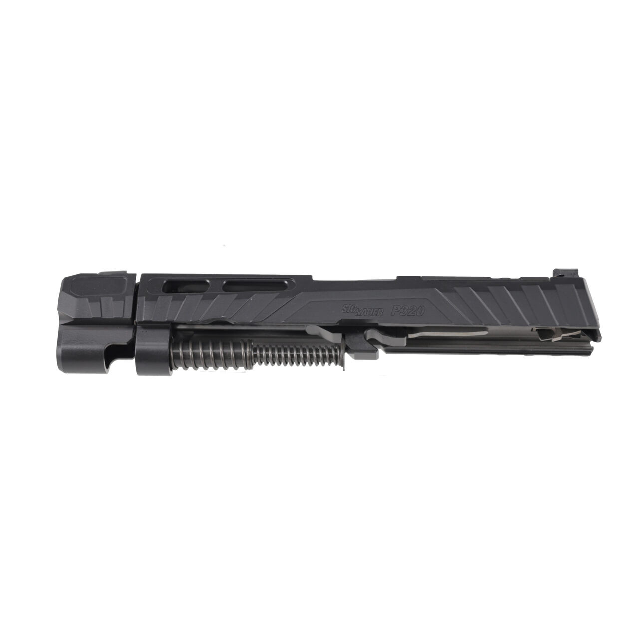 Sig Sauer P320 X-Change X-Series 9mm 4.6" Bbl XRay3 Sights Optic Ready Comp Threaded Barrel Black Slide Assembly SLIDE-BBL-320-SPECTRE-9-COMP-BLK - Sig Sauer